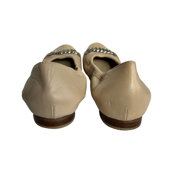 AGL ballet flats, Nude with Champagne and Chain details!AGL cap toe patent, 36.5 - Picture 3 of 9